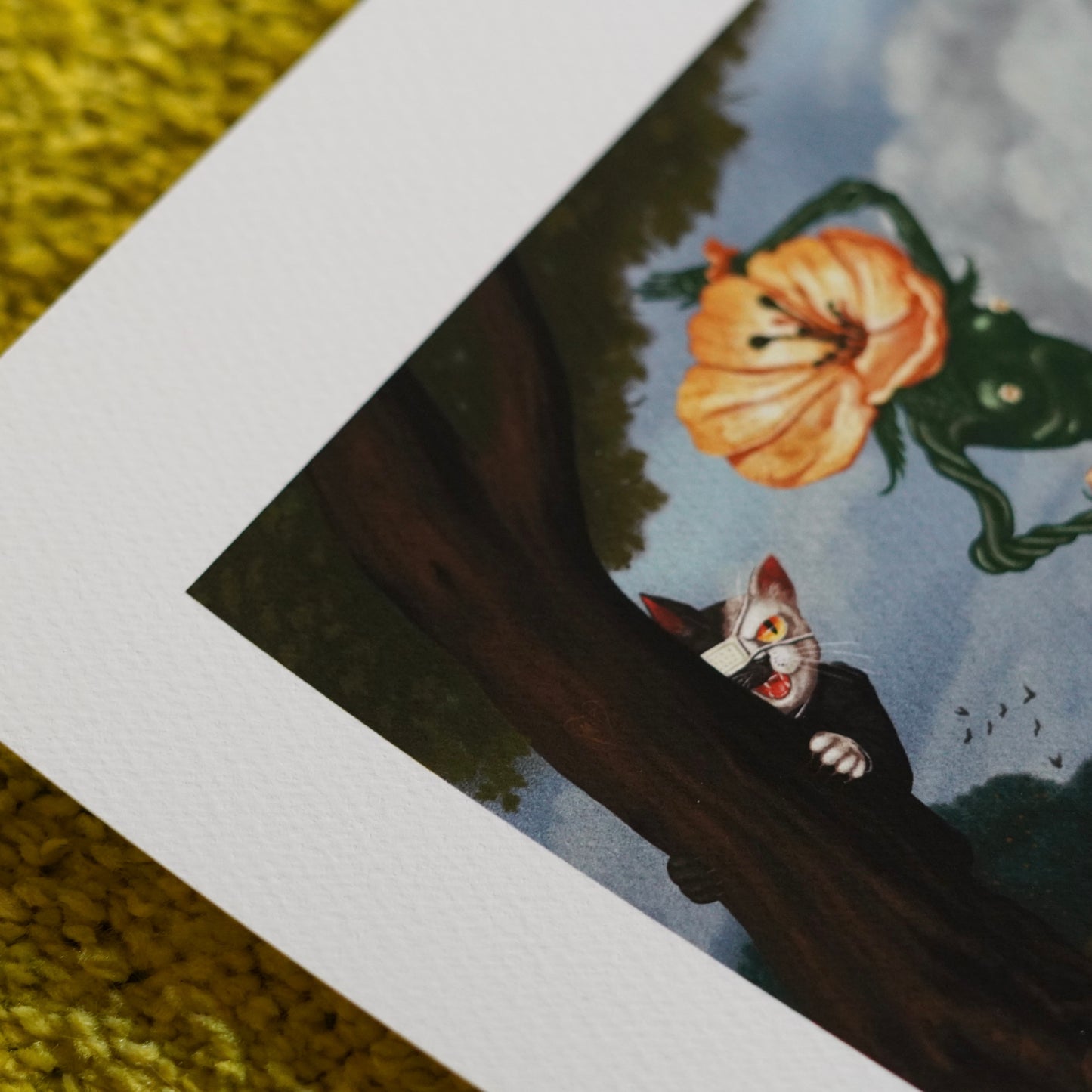 The Artist Works in Silk