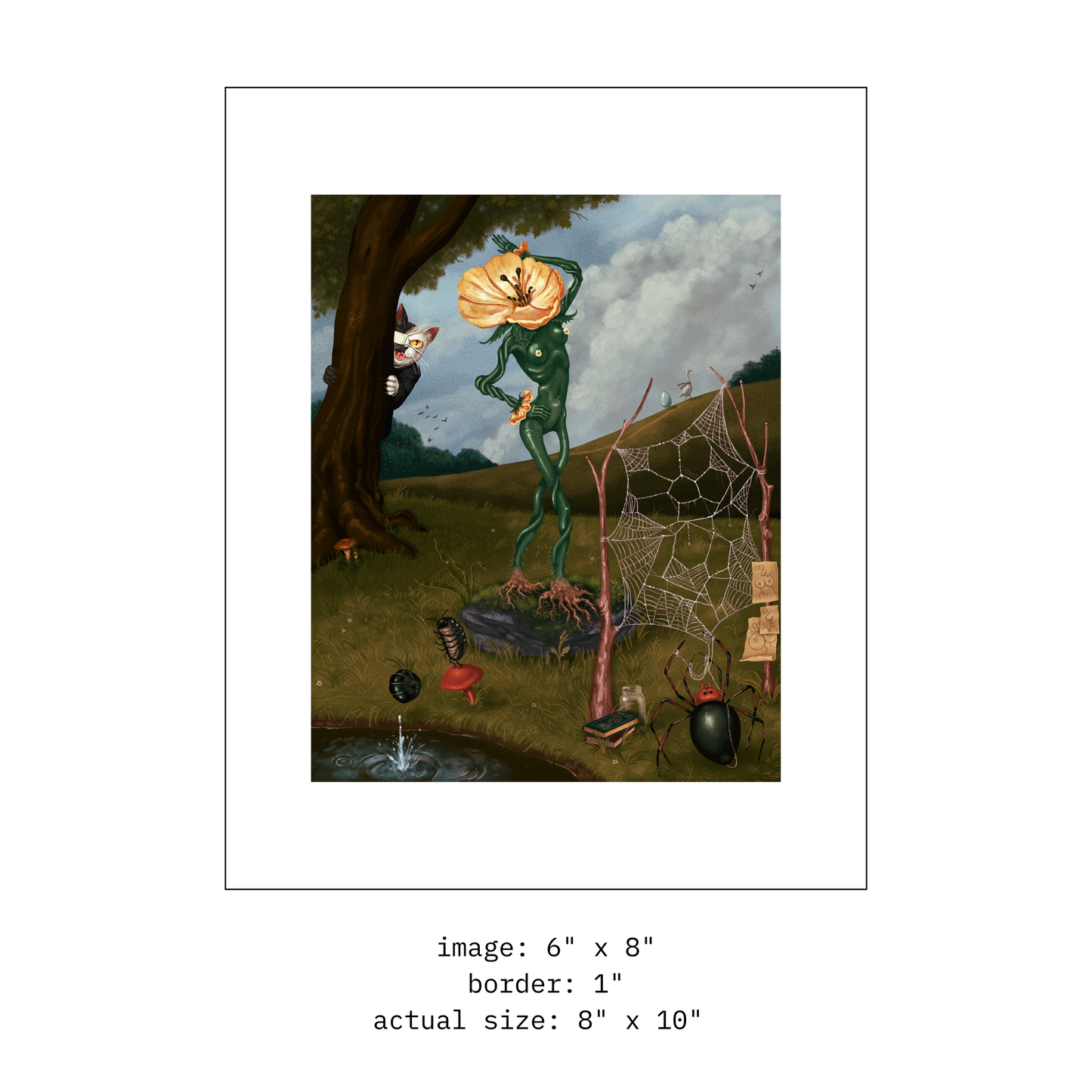 The Artist Works in Silk