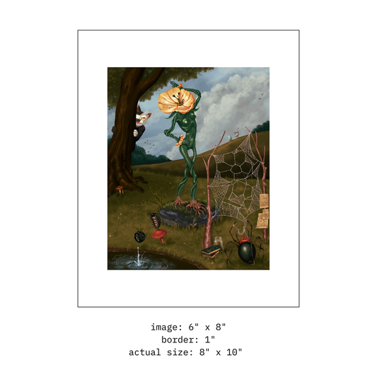 The Artist Works in Silk